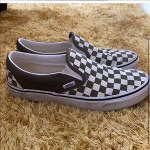 Vans checkered slip-ons
